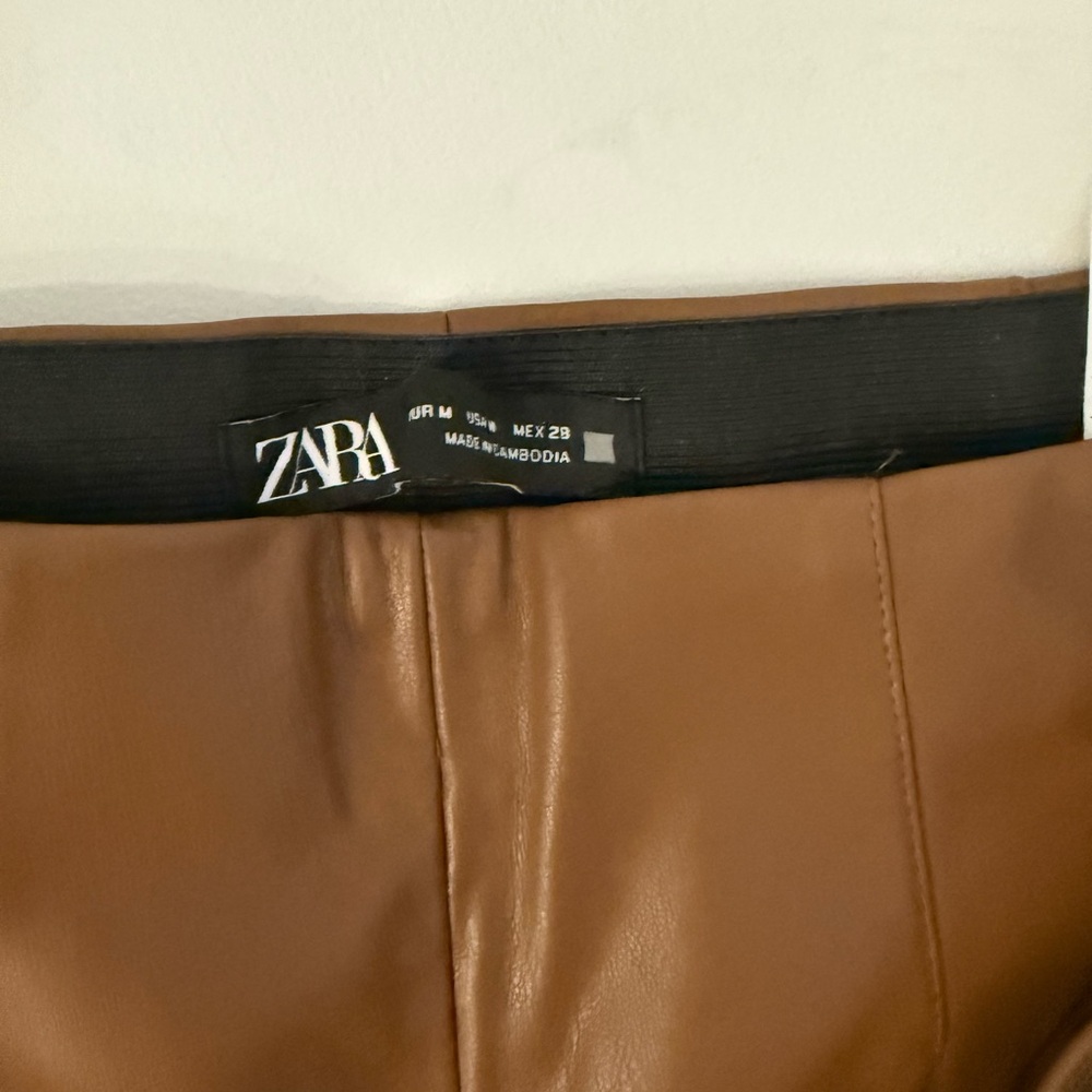 Zara Brown Leather pants